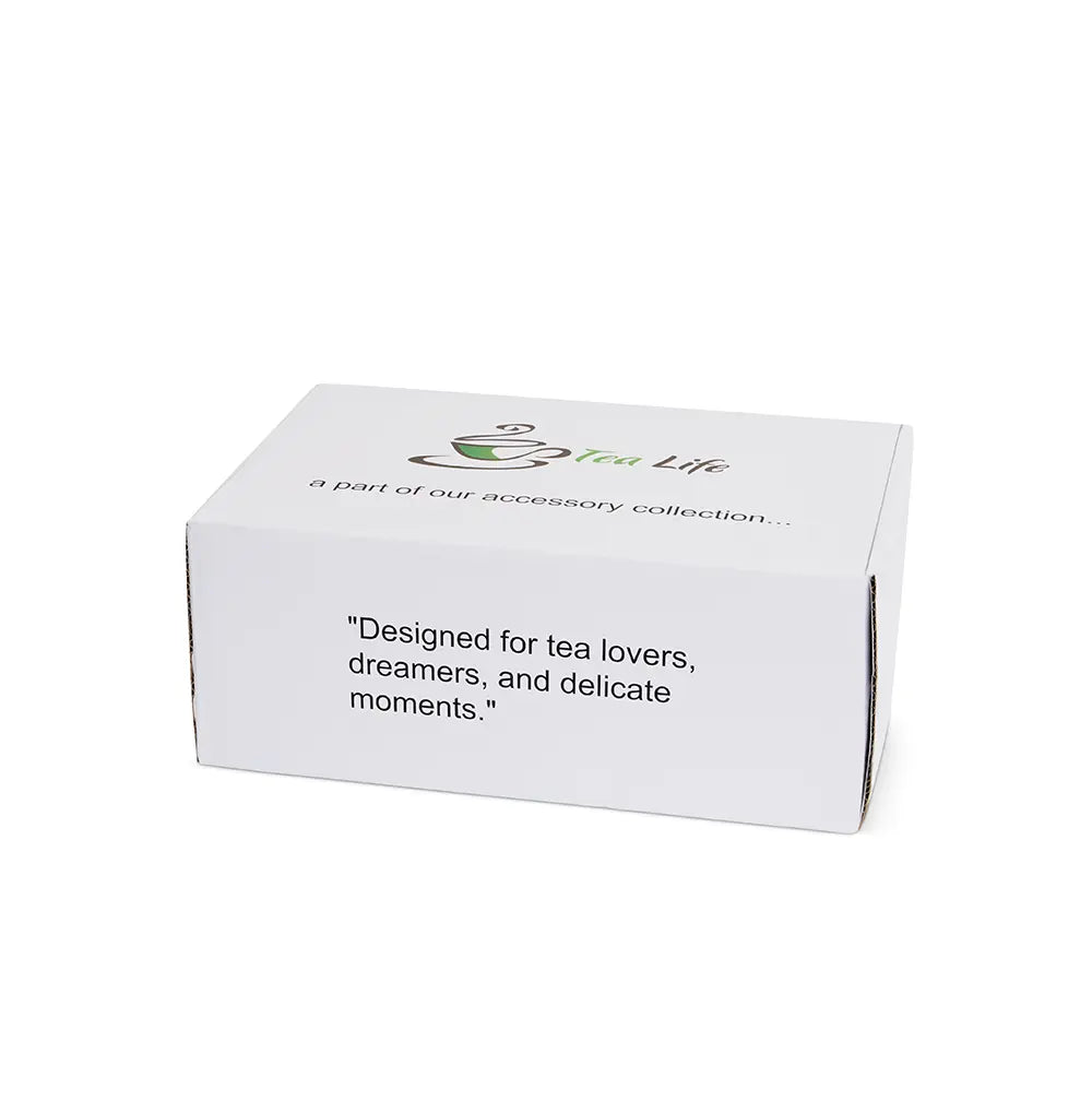 Flat Glass Teapot with Strainer