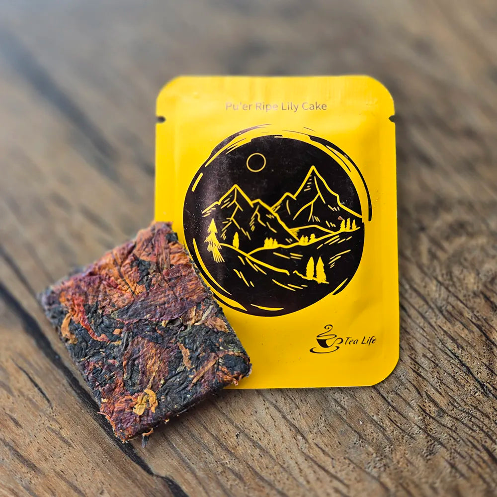 Pu-erh Ripe Lily Tea Cake