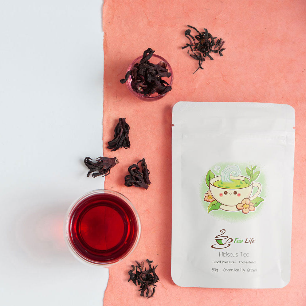 hibiscus tea with packing