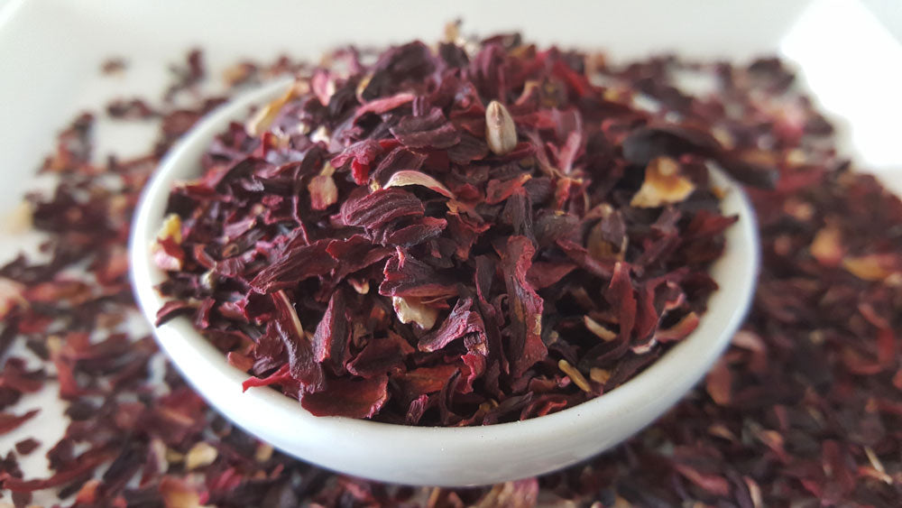 hibiscus tea side view