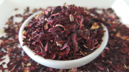 hibiscus tea side view