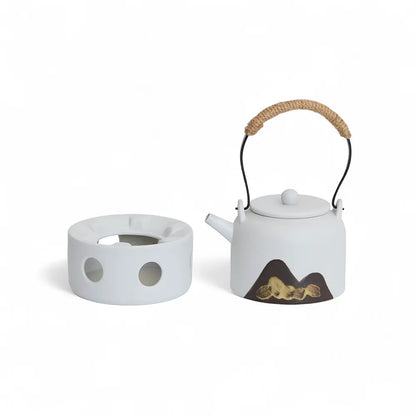 High Mountain Teapot with Ceramic Candle Heater