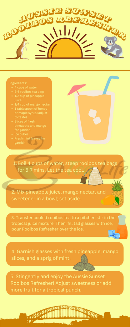 rooibos refresher iced drink recipe