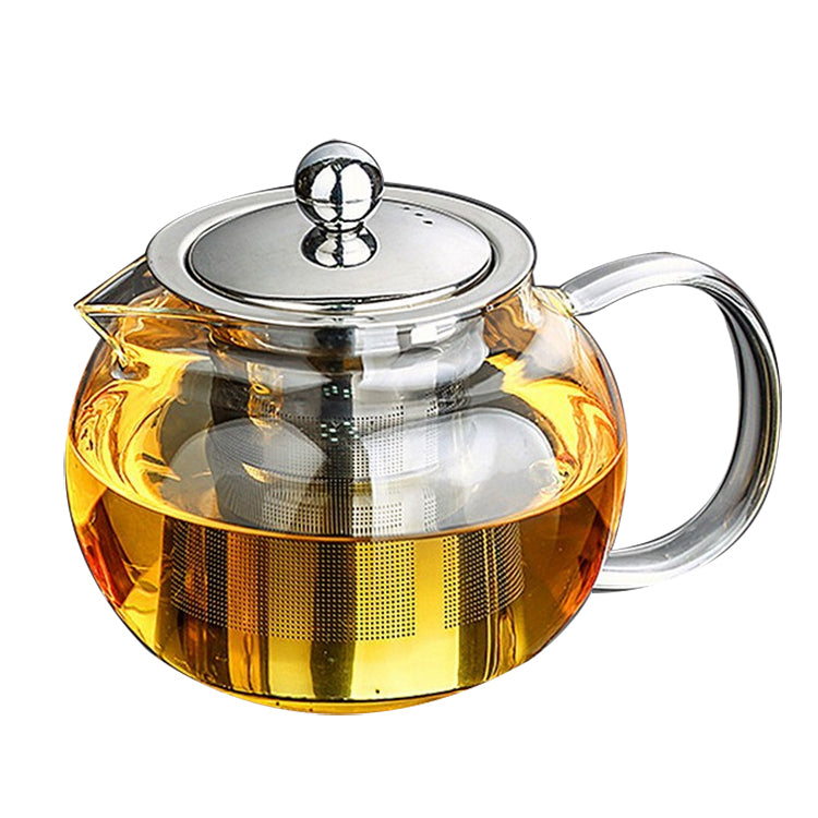 Modern Metal Infuser Glass Teapot - Teapot - accessory, Catch, Glass, Kogan, spo-default, spo-disabled, Teapot - Tea Life™