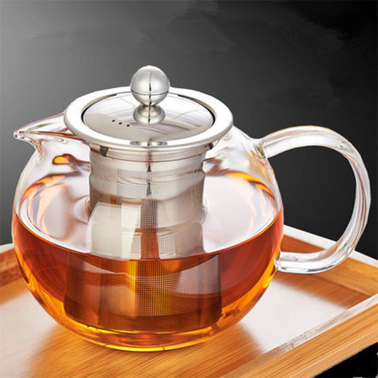 Modern Metal Infuser Glass Teapot - Teapot - accessory, Catch, Glass, Kogan, spo-default, spo-disabled, Teapot - Tea Life™