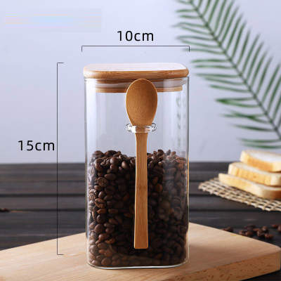 Square Spoon Tea Storage Jar - jar - accessory, Glass - Tea Life™